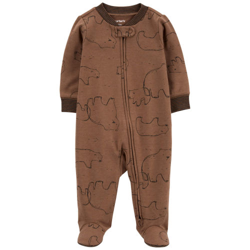 Baby Polar Bear 2-Way Zip Cotton Blend Sleep & Play - Carter's: 0-3M