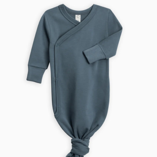 Indy Kimono Gown- Newborn/Harbor