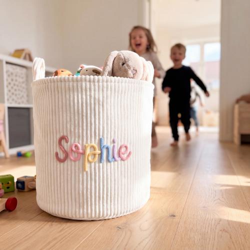 Custom Kids Laundry Hamper and Toy Basket for Playroom Storage Nursery Organizer Bin