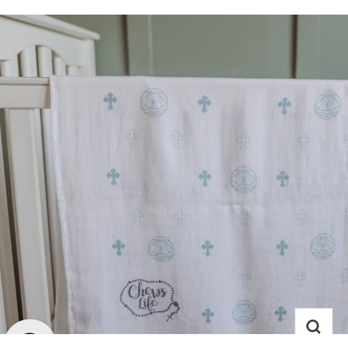 Baptism Swaddle Blanket | Bamboo & Cotton