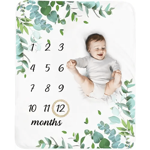 Baby Monthly Milestone Blanket - 51''x40''