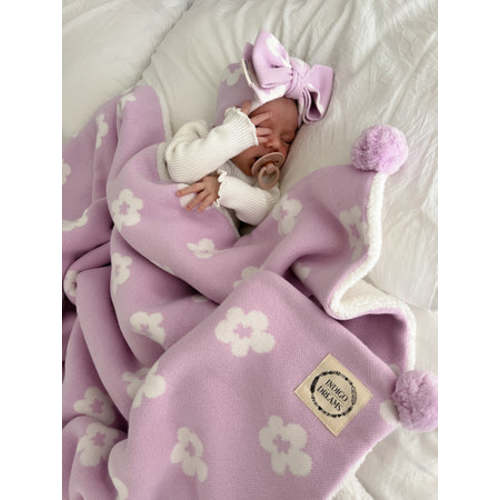 Lola Sherpa Blanket ~ Orchid
