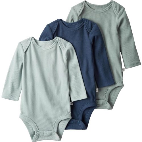 little planet by carter's unisex-baby 3-pack Long Sleeve Bodysuits Made With Organic Cotton