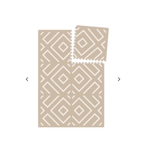Modern Blocks Play Mat - Non-Toxic & Stylish | Eeveve - Desert Sand