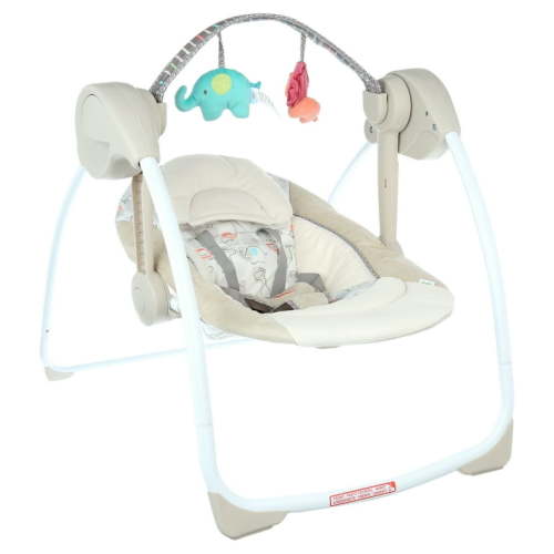 Ingenuity Soothe 'n Delight 6-Speed Portable Baby Swing with Music - Cozy Kingdom (Unisex)