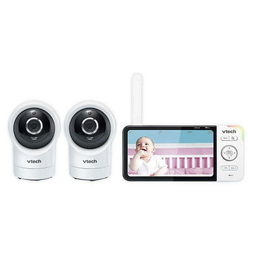 "VTech 1080p Baby Monitor, 2 Cameras, 360 Pan & Tilt, 5"" HD Display, Night Vision, 2-Way Talk, Motion Detection"