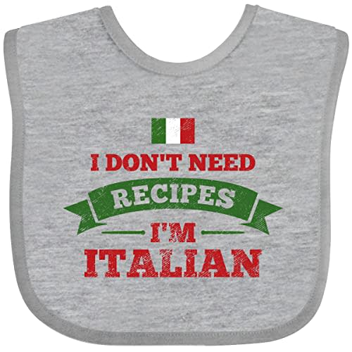 inktastic No Recipes I'm Italian Baby Bib
