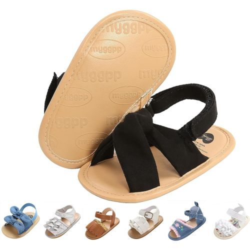 Sandalias para bebé y niñas con suela de goma para los primeros pasos al aire libre calzado de verano