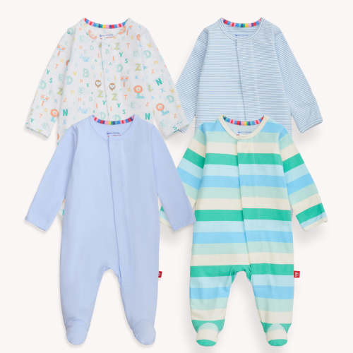letters in the sky cloudstretch™ magnetic footies | 4 set – Magnetic Me