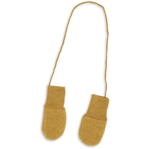 Wool fleece baby mittens