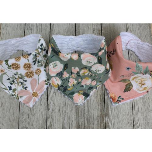 Baby Girl Bib Set | Baby Girl | Baby Girl Drool Bibs | Floral Baby Bibs | Summer Baby Bibs | Spring Baby Bibs | Baby Girl Bandana Bibs