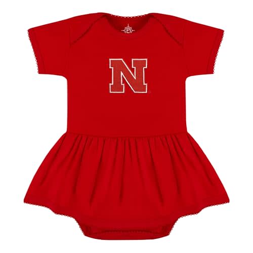 Creative Knitwear College Baby Picot Bodysuit Dress - Team Logo, Multiple Colors, for Baby Girls (0-24 Months)