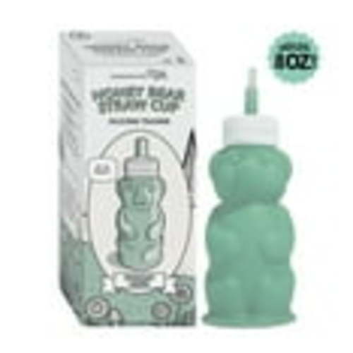 Silicone Honey Bear Bottle - Seafoam - 8 fl oz