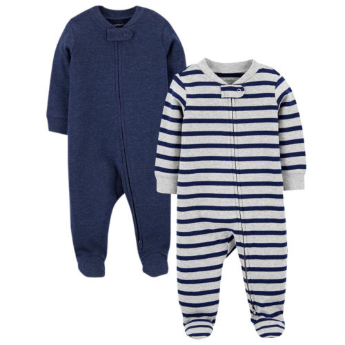 2-Pack Zip-Up Sleep & Plays - NB