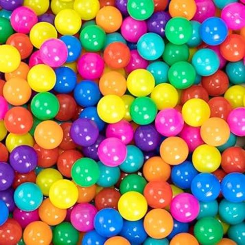170 PCS Ball Pit Balls with Free Crush Proof Plastic Ball for Baby and Toddler -8 Bright Colors with Zip Storage Bag,Baby Pool Water Toys,Kiddie Pool