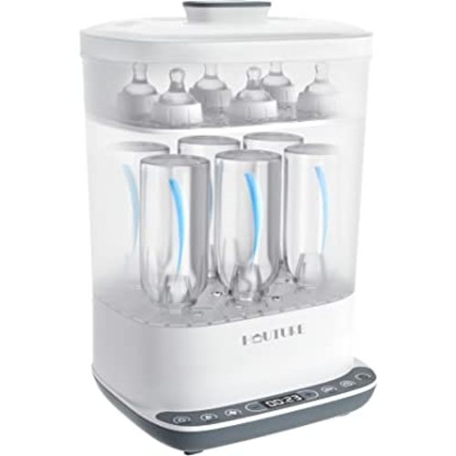 Baby Bottle Sterilizer, 6-in-1 HAUTURE Bottle Sterilizer and Dryer, Electric Steam Bottle Sanitizer for Baby stuffs, Baby Bottles & Breast Pump Accessories