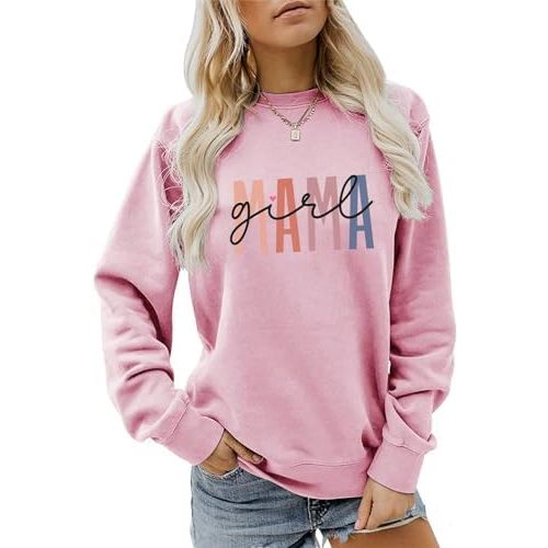 Btacifir Girl Mama Sweatshirt Size Small