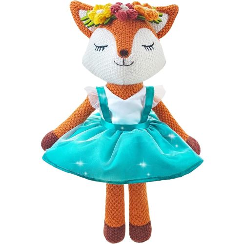 Fox Stuffed Animal,Fox Plush Toys,Stuffed Animals for Girls,Soft Ballerina Doll Animal Toy, Christmas Birthday Gifts for Baby Kids Girls(Orange)