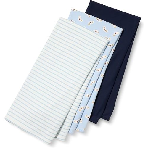 Amazon Essentials Baby Girls' Swaddle Blankets, Pack of 3