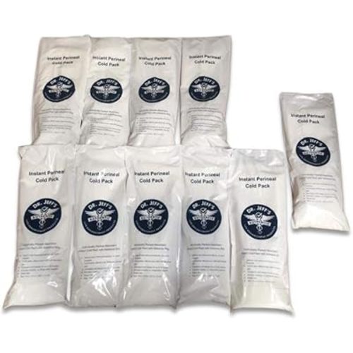 Perineal Instant Cold Packs- 10 Adhesive Postpartum Pads for Women After Birth, Perineal Ice Packs for Postpartum, Great for New Moms Postpartum Care, Perineal Ice Packs for Postpartum Women, OB Pads