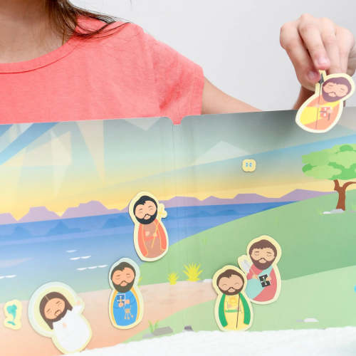 Jesus & the Twelve Apostles - Magnetic Playscene - Shining Light Dolls