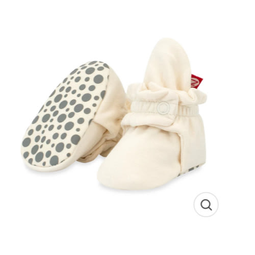 Organic Cotton Gripper Baby Bootie - Cream – Zutano