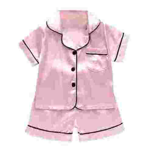 Timegard Baby Clothes Infant Boy Girl Satin Shirts Shorts Pjs Outfits Comfy Loose Casual Sets Summer