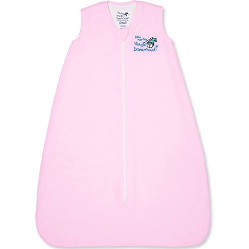 Baby Merlin's Magic Dreamsack - Microfleece Wearable Blanket Baby Sleep Sack - Winter Sleep Sack for 6-12 Months Babies - Promotes Restful Sleep and Hip of Movement with Roomy Sack Design - Pink