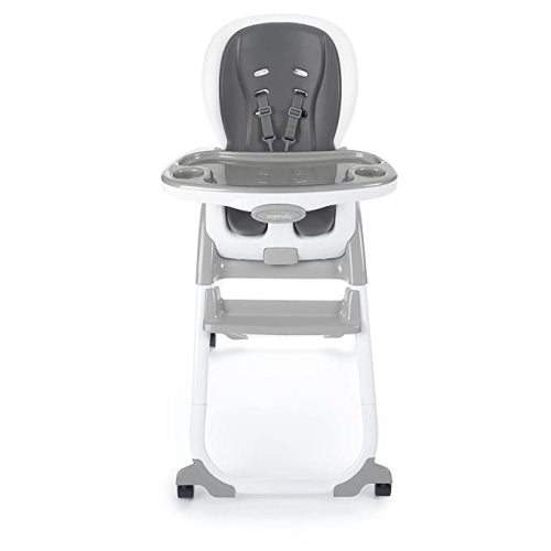 Ingenuity SmartClean Trio Elite 3-in-1 Convertible Baby High Chair, Toddler Chair, and Dining Booster Seat, For Ages 6 Months and Up, Unisex - Slate - Trio Elite Slate