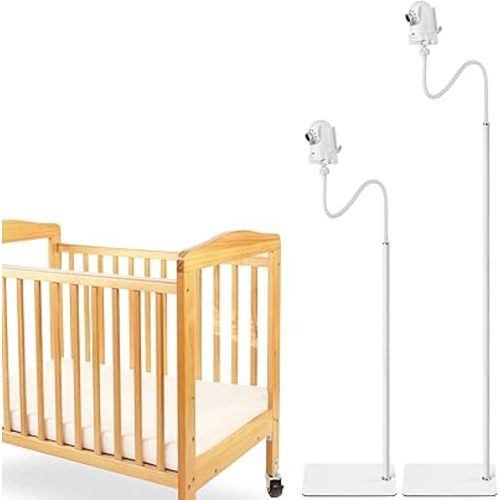 iTODOS Baby Monitor Floor Stand Holder Mount Compatible with Infant Optics DXR-8 Pro,Nanit Pro & Flex Stand,HelloBaby,Momcozy,eufy,Motorola,VAVA,Owlet,Keep Baby Away from Touching,More Safety