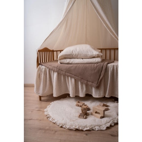 Kids bed canopy, Baldachin beige, Hanging canopy, Nursery Room Decor, Canopy bed for girl, Playhouse Canopy, Play Tent, Organic Crib Netting