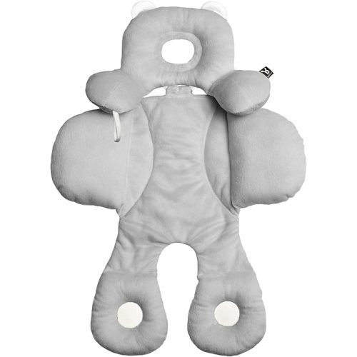 BENBAT Total Body Baby Support Pillow - Stroller Or Car Seat Baby Body Support Pillow - Baby Head Support Pillow and Body Support for Babies - Newborn Gifts and Gifts for Baby Shower (Gray)