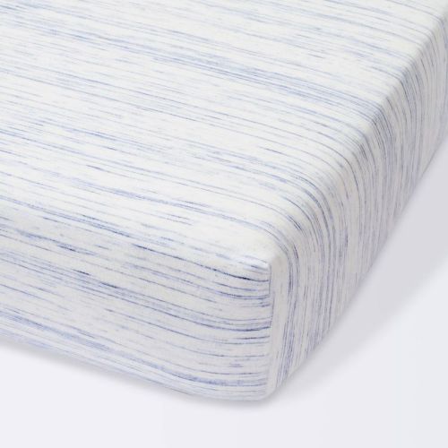 Fitted Jersey Crib Sheet - Cloud Island™ Blue