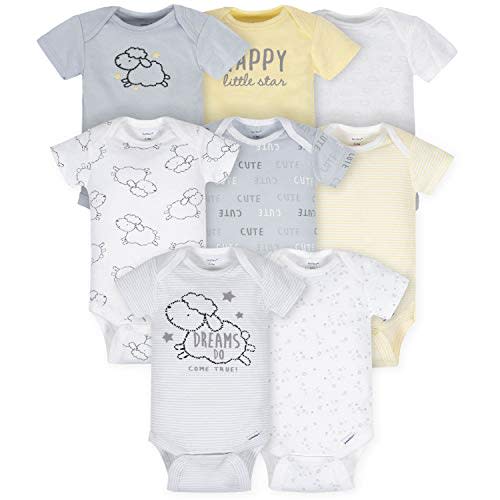 Gerber Baby 8-Pack Short Sleeve Onesie Bodysuits