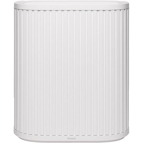 Windmill Air Purifier for Home - 3-In-1 Filtration for Smoke & More - True HEPA Filter, Activated Carbon, & Pre-Filter - Covers Up To 1950 sq ft - Ultra-Quiet - App Compatible - White