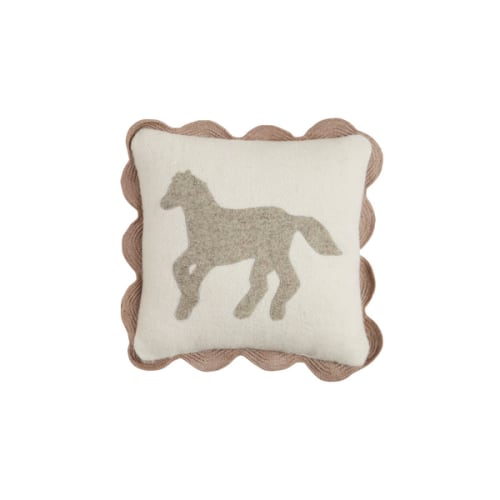 Horse Felted Mini Pillow - Cozy & Stylish Decor | Mud Pie