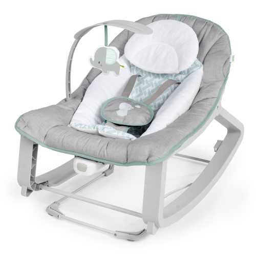 Ingenuity Keep Cozy 3-in-1 Vibrating Infant & Toddler Rocker Chair, Comfort Newborn Seat, Soothing Vibrator, Multicolor