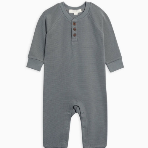 Crosby Waffle Knit Henley Romper