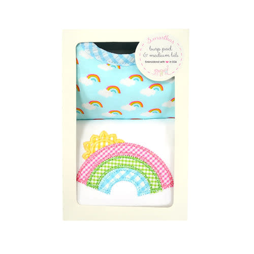 Rainbow Bib & Burp Box Set