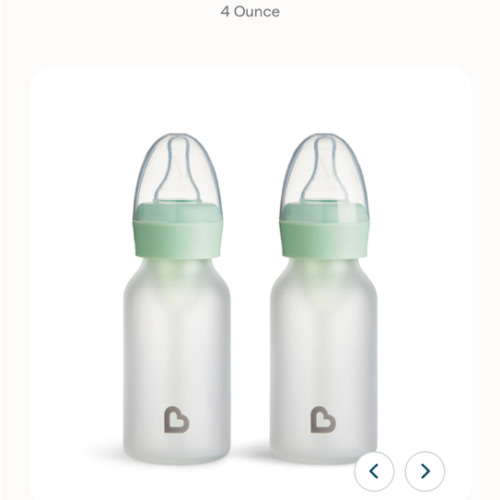 Bond™ Silicone Glass Bottle 4oz or 8oz, 2pk | Munchkin