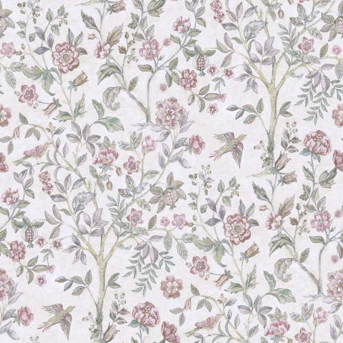 Better Homes & Gardens Blush Bird Botanical Peel and Stick Wallpaper 30.75 Sq. ft