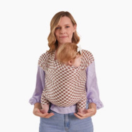 Solly Baby Wrap Carrier - Mocha Chequer