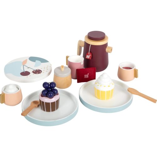 small foot Coffee and Tea Set "tasty", role play toy for children's kitchen and store, for children from 3 years, 12293