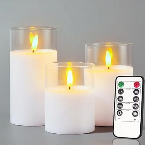 Battery Operated LED Flameless Candles with Remote and Timer