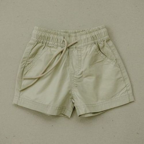 Kids Grayson Shorts Khaki 3-6m - Olive + Scout
