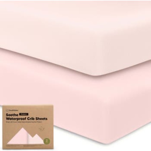 2-Pack Soothe [Protect+] Waterproof Crib Sheets