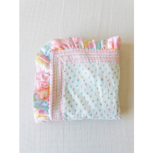 Keepsake Lace Swaddle - Cotton Candy