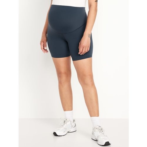 Maternity Full Panel StudioSmooth Biker Shorts -- 6-inch inseam | Old Navy
