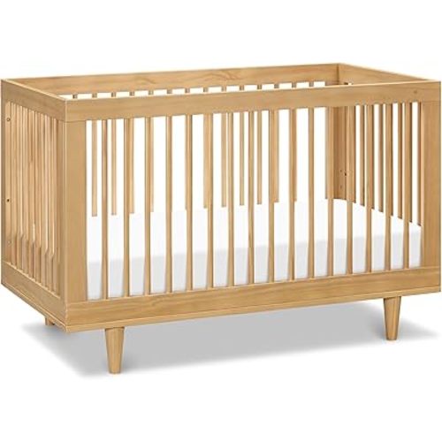 DaVinci Marley 3-in-1 Convertible Crib in Honey, Greenguard Gold Certified