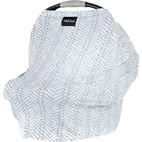 Milk Snob Original 5-in-1 Cover - Added Privacy for Breastfeeding, Baby Car Seat, Carrier, Stroller, High Chair, Shopping Cart, Lounger Canopy - Newborn Essentials, Nursing Top, Soho